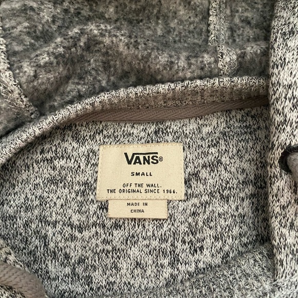 Vans grey sweater style hoodie - Picture 2 of 2